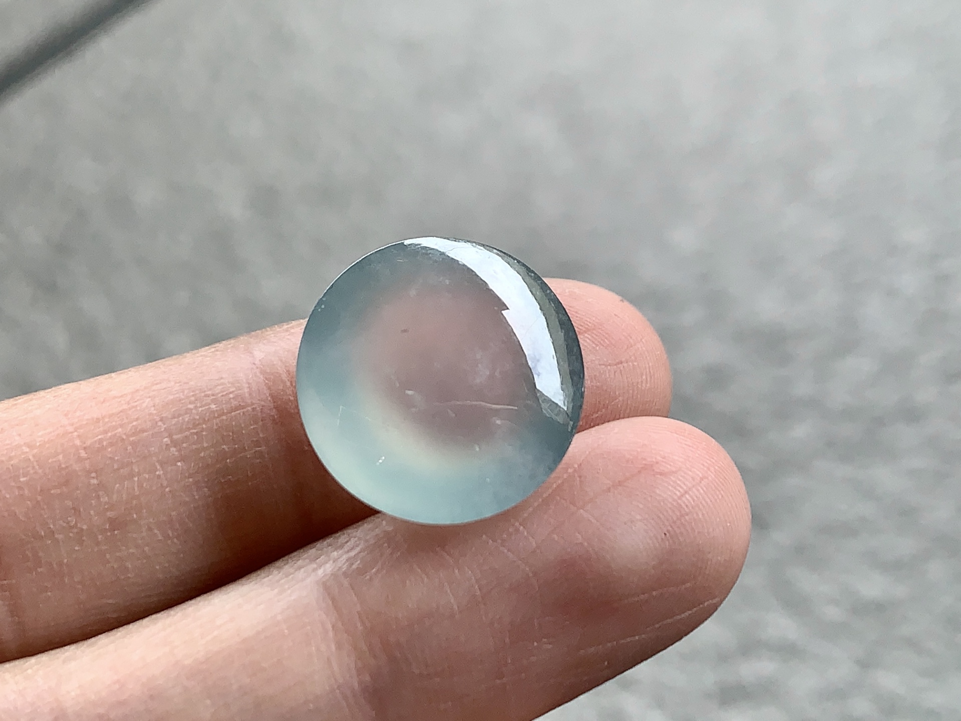 ️ 冰种蛋面，尺寸：15.8×8.5