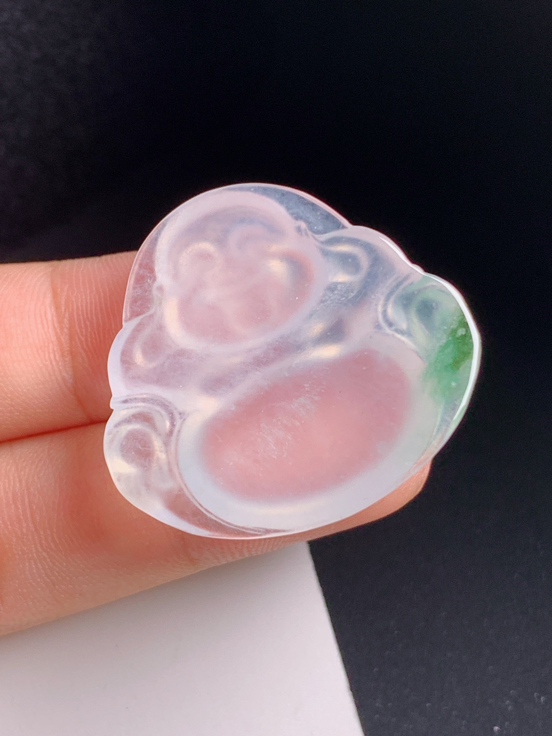 ️ 冰种飘花佛公，胶感饱满，笑面开怀，喜乐常伴