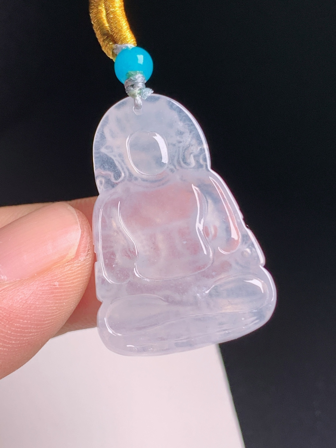 高冰度母观音，通透起光，法相庄严，福运绵长