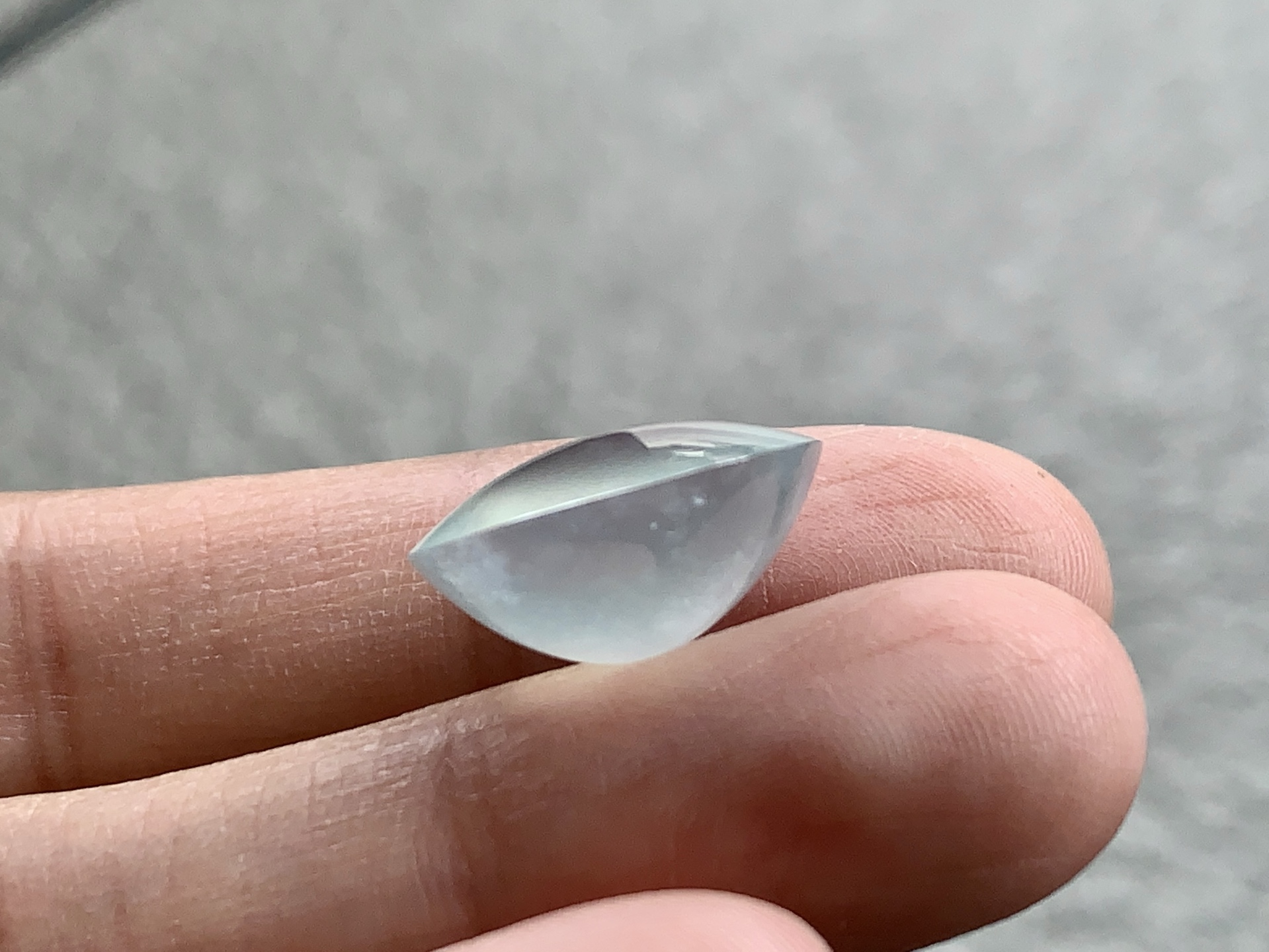 ️ 冰种蛋面，尺寸：15.8×8.5