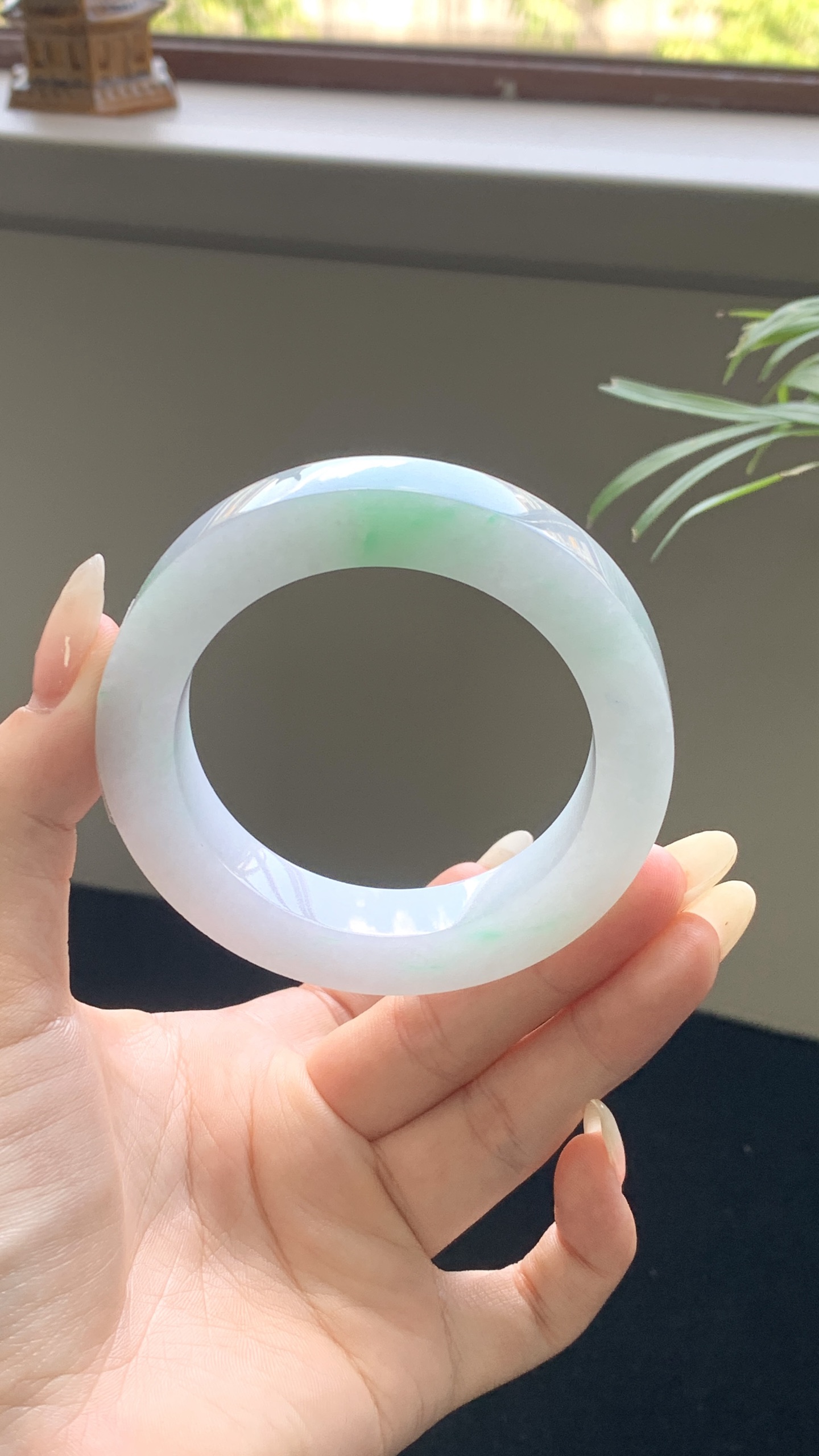 白底青正圈镯胚 B402-7 ⭕️53-12-10-73
