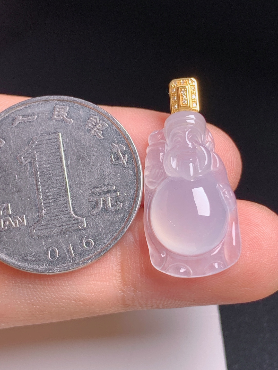 ️ 冰种财神爷吊坠，莹润起胶，神态喜庆，招财纳福