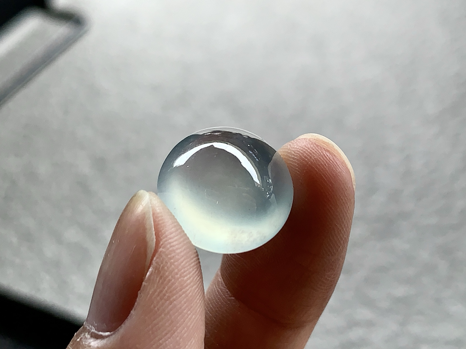 ️ 冰种蛋面，尺寸：15.8×8.5