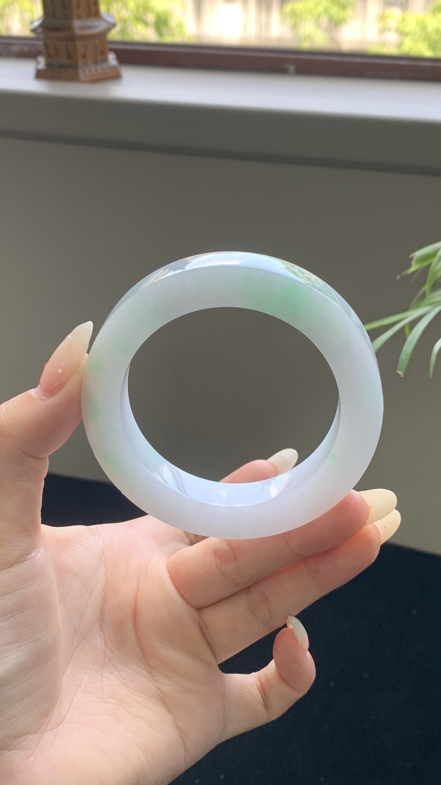 白底青正圈镯胚 B402-7 ⭕️53-12-10-73