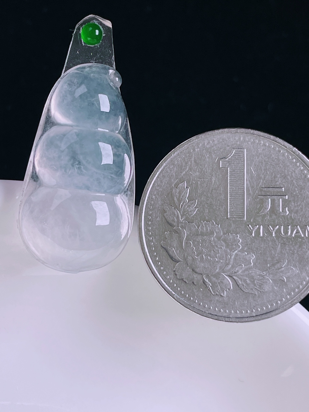 ️高冰福豆，老种起光，细底通透，尺寸：25.8/14/5mm0809