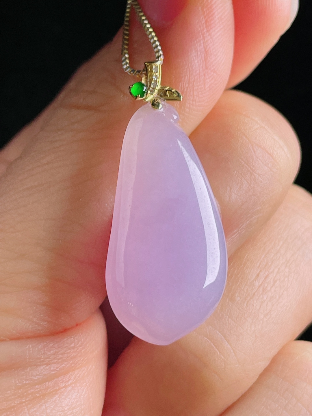 ️福瓜，老种起光，细底通透，尺寸：35裸石30/14.5/5mm0810