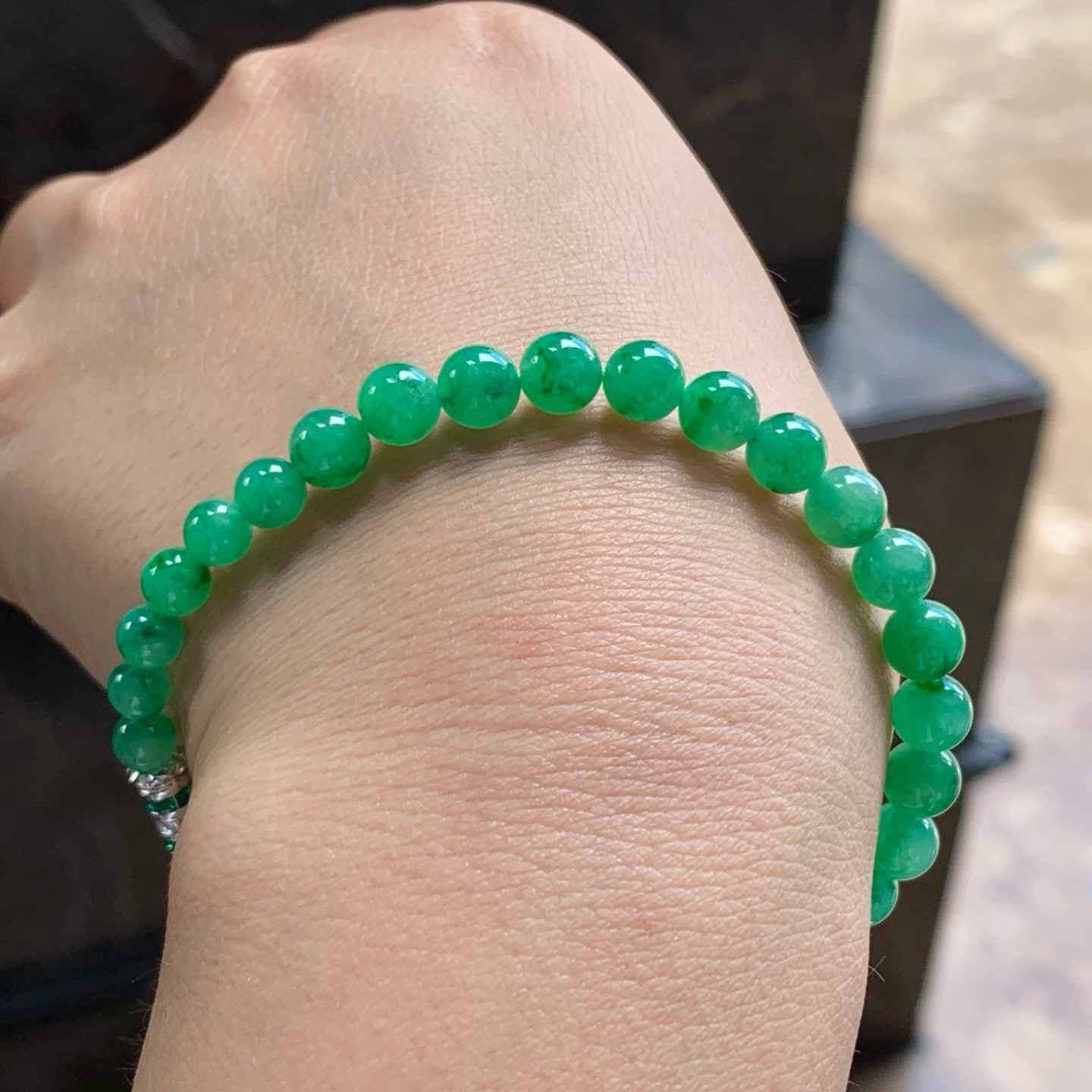 绿色手串^_^鲜艳