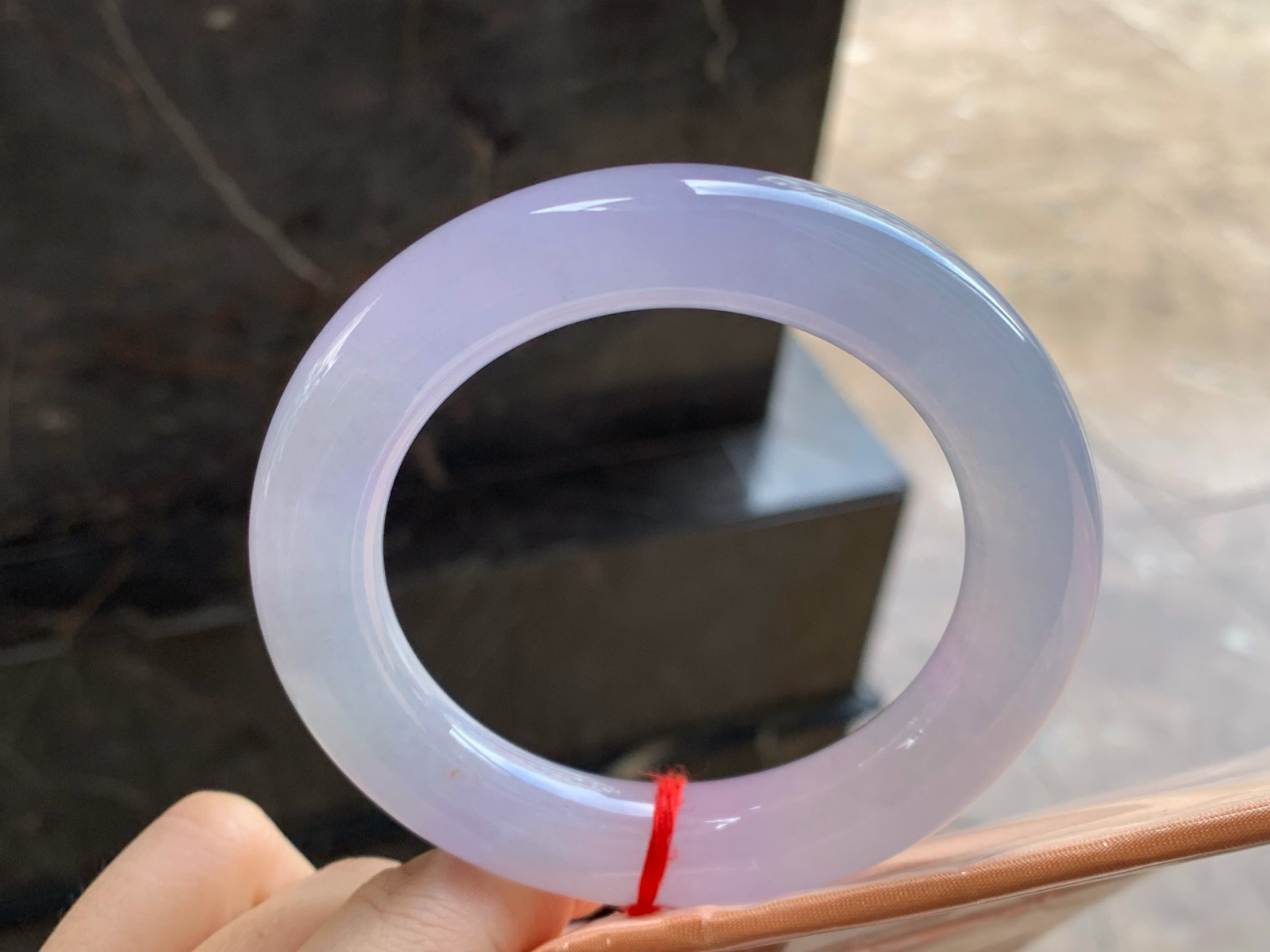 57-12.5
冰种春色圆条手镯^_^种水好
