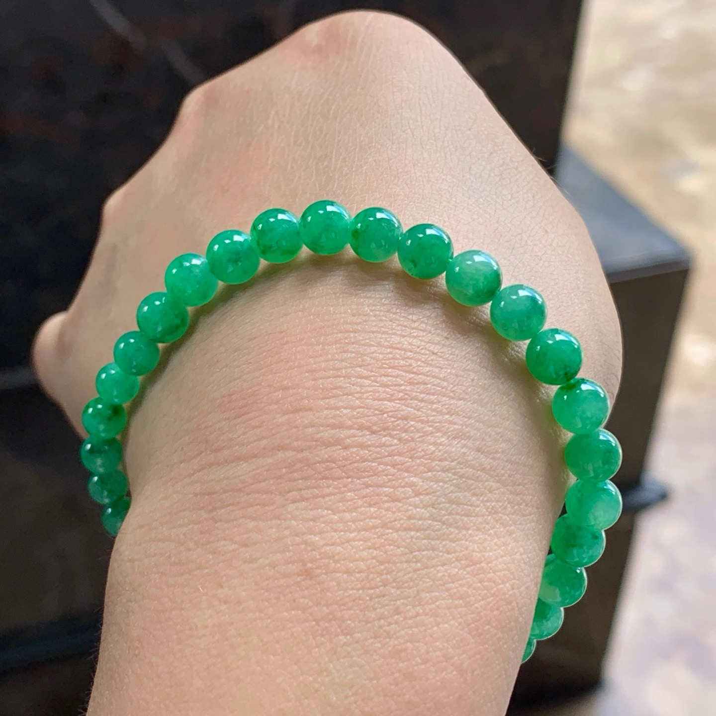 绿色手串^_^鲜艳