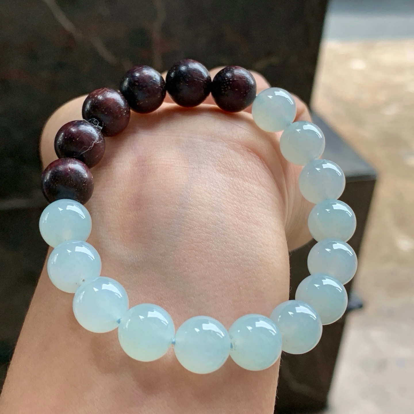 蓝底手串^_^清新