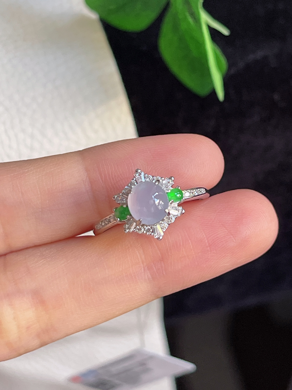 s925银翡翠戒指