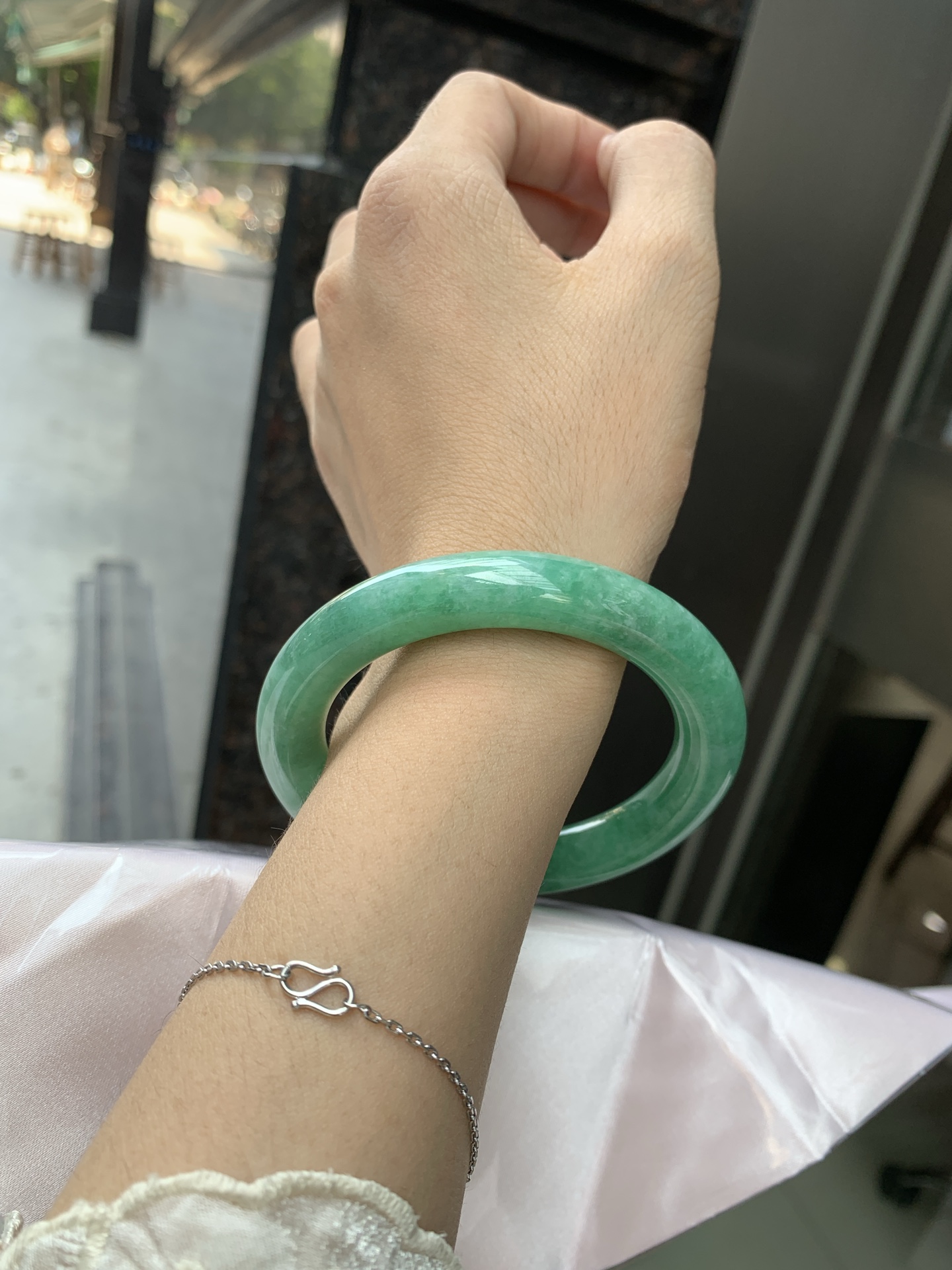 满绿圆条,0810-N1314-11,无裂,打灯棉线