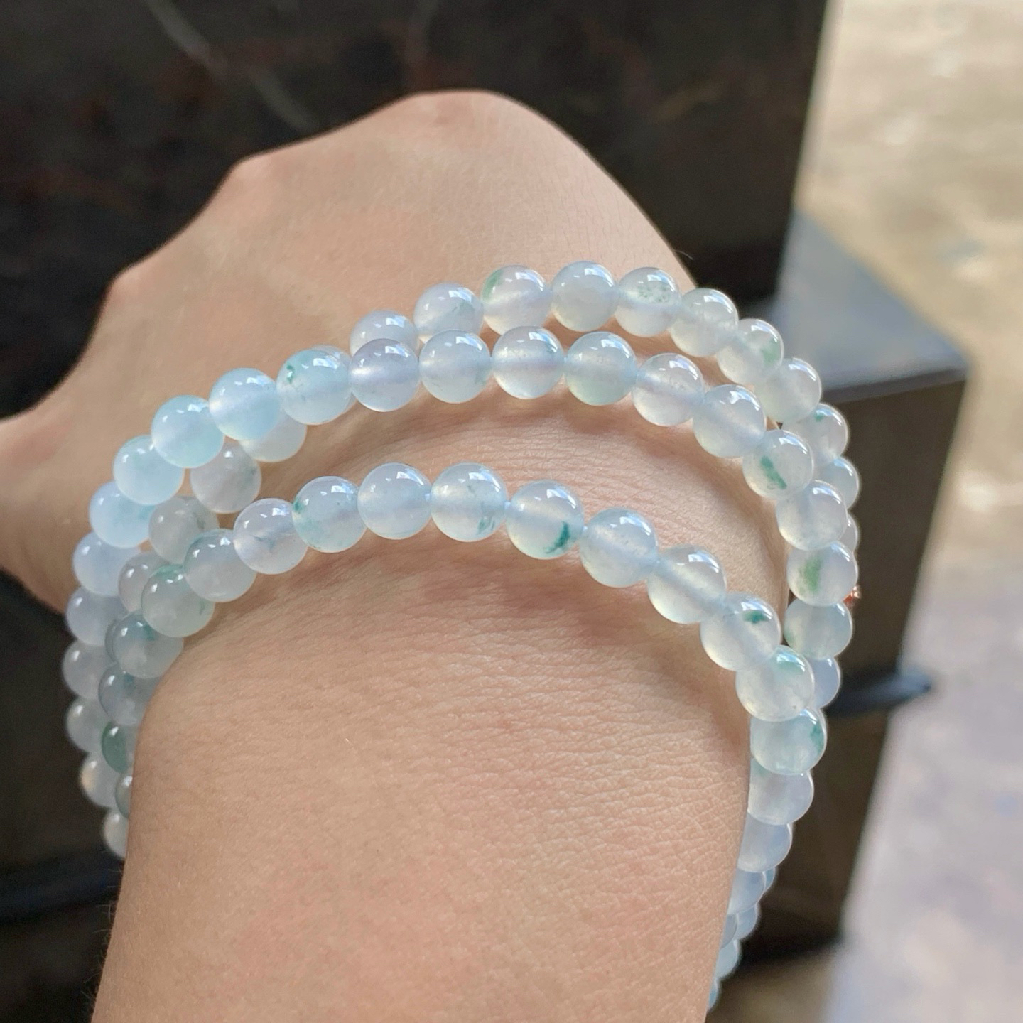 冰种珠链^_^冰透 清新