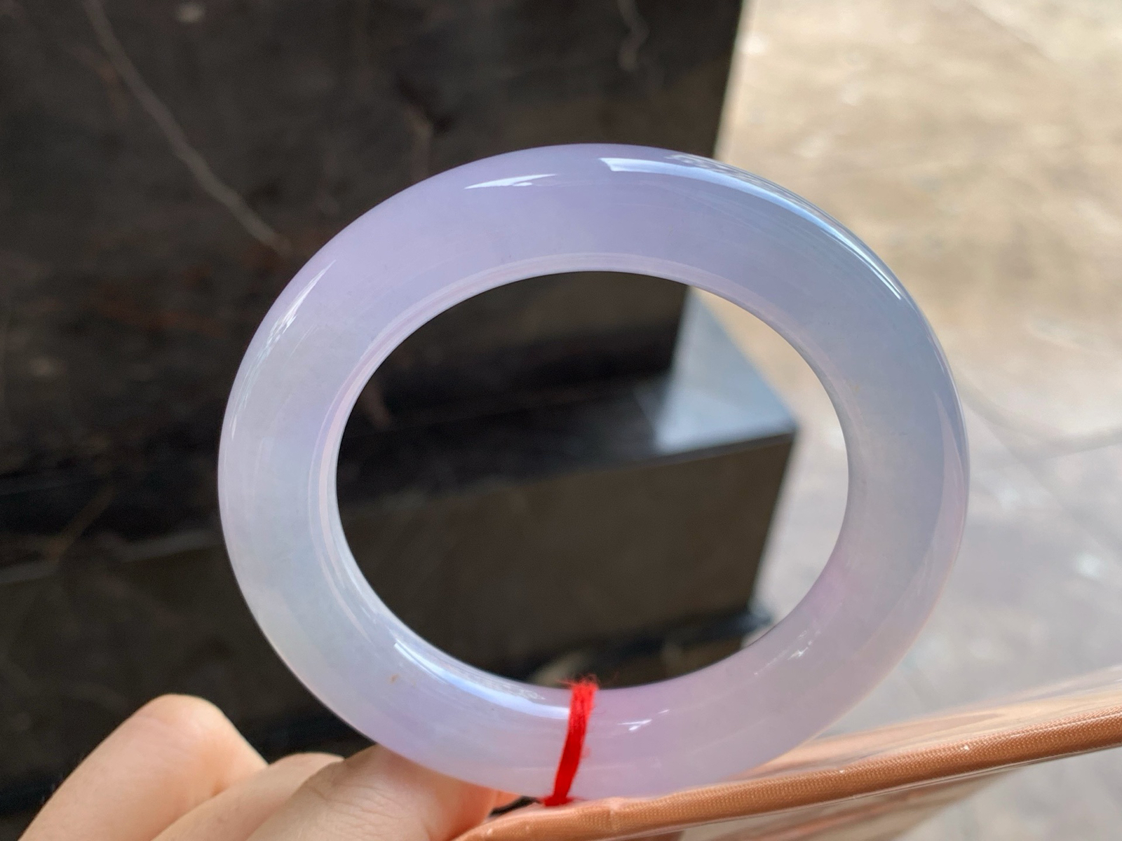 57-12.5
冰种春色圆条手镯^_^种水好