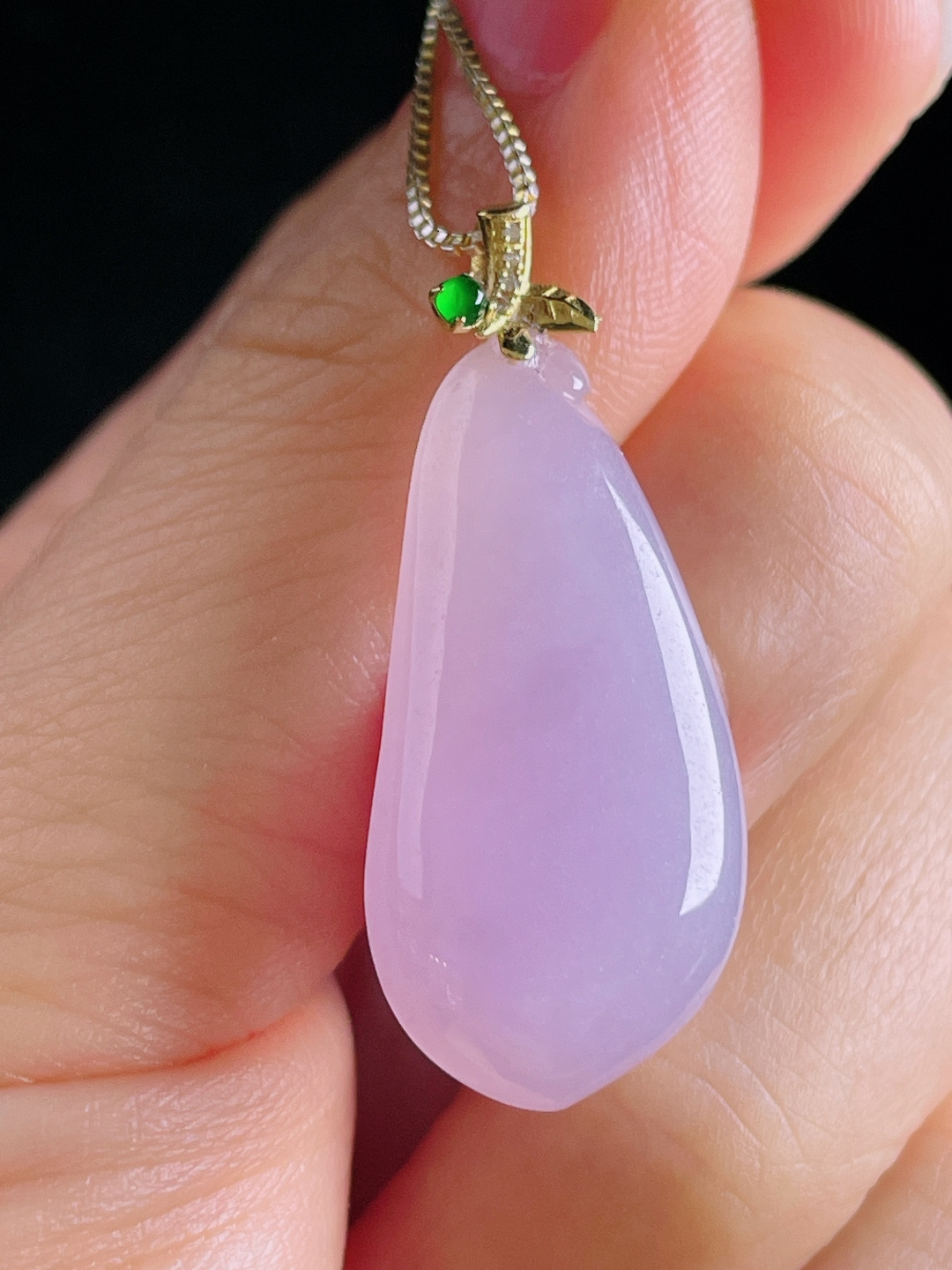 ️福瓜，老种起光，细底通透，尺寸：35裸石30/14.5/5mm0810