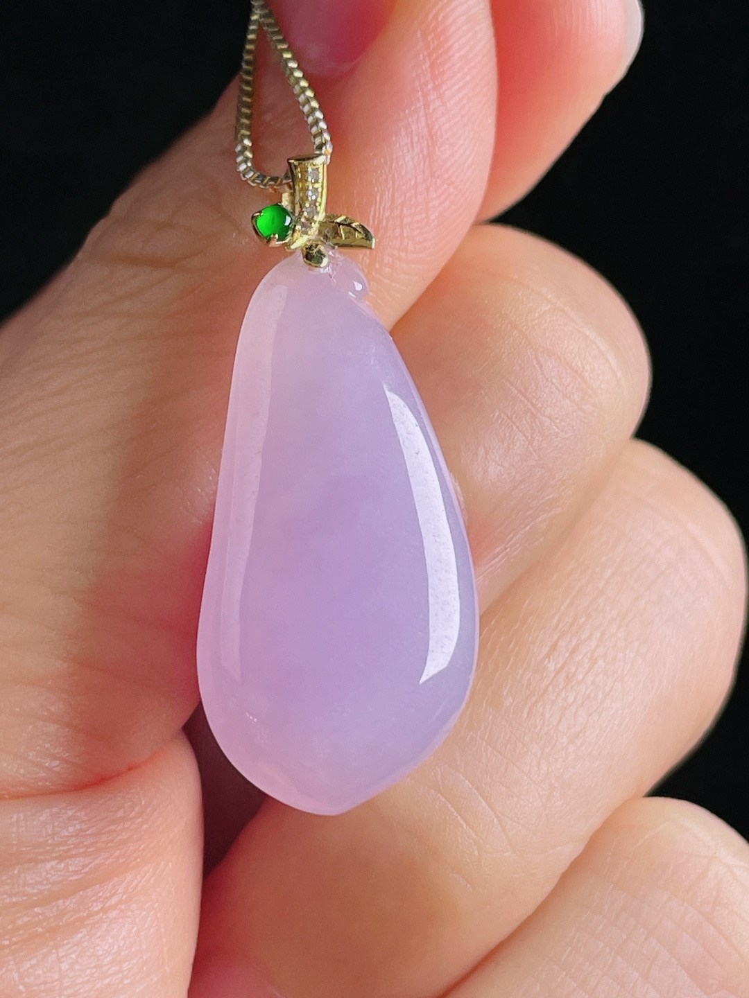 ️福瓜，老种起光，细底通透，尺寸：35裸石30/14.5/5mm0810