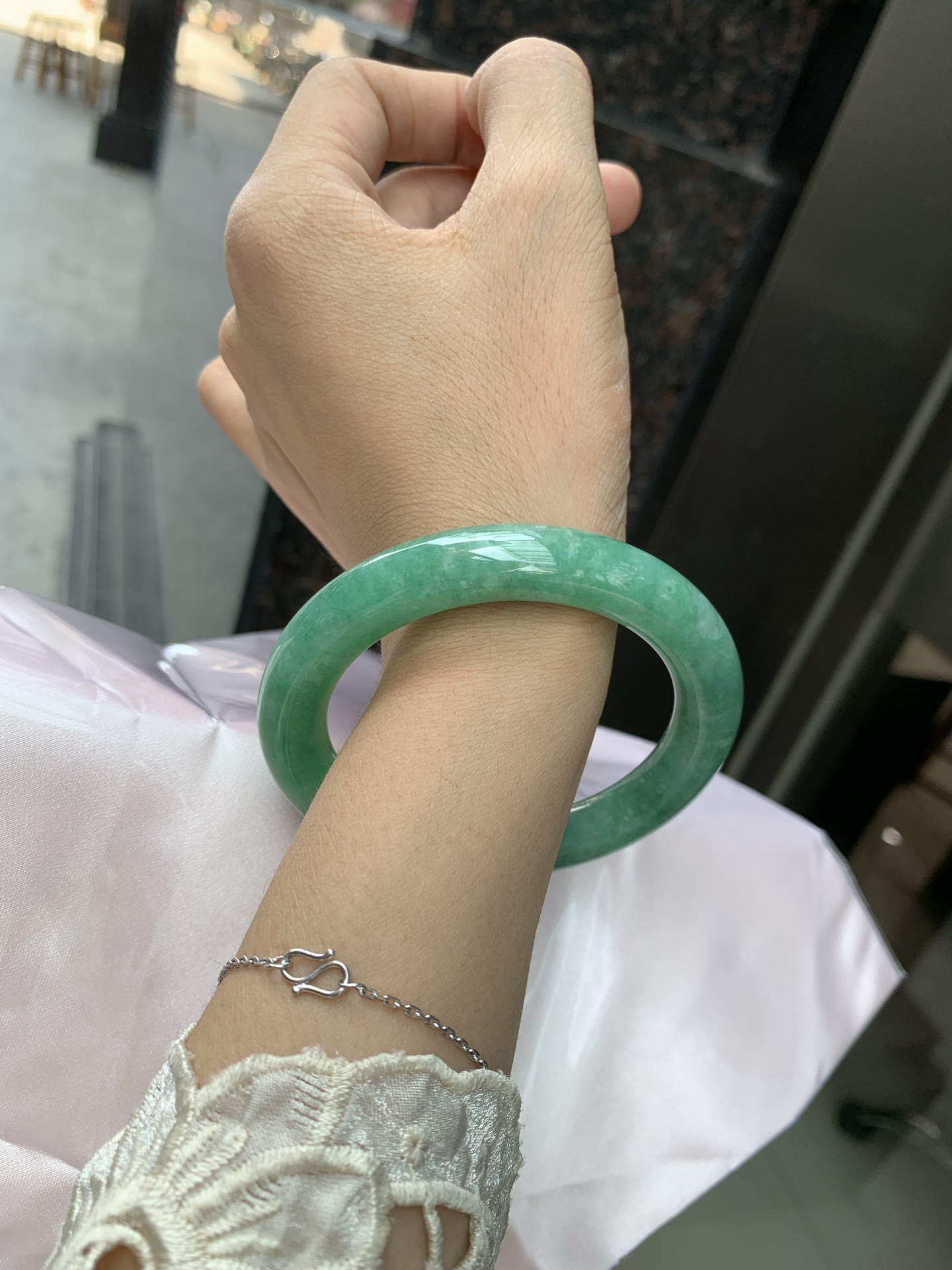满绿圆条,0810-N1314-11,无裂,打灯棉线