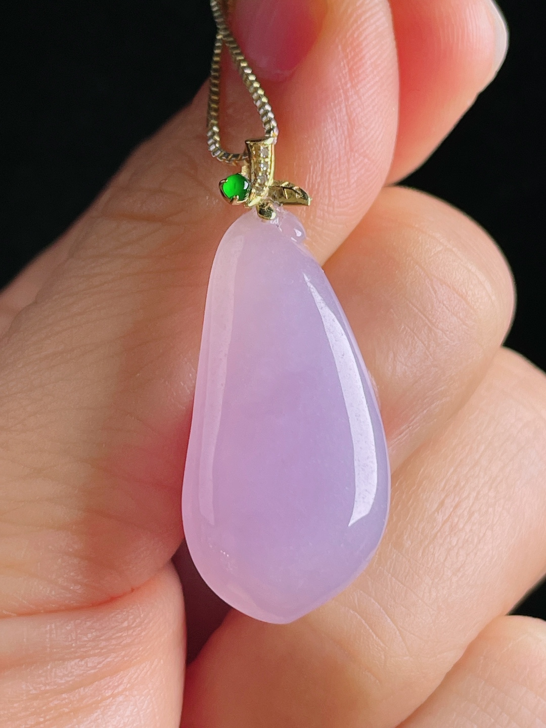 ️福瓜，老种起光，细底通透，尺寸：35裸石30/14.5/5mm0810