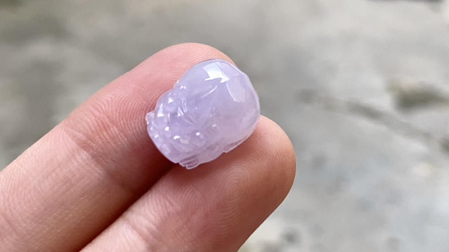 ️ 红春粉紫貔貅,14.2*11.2*6.2 完整
