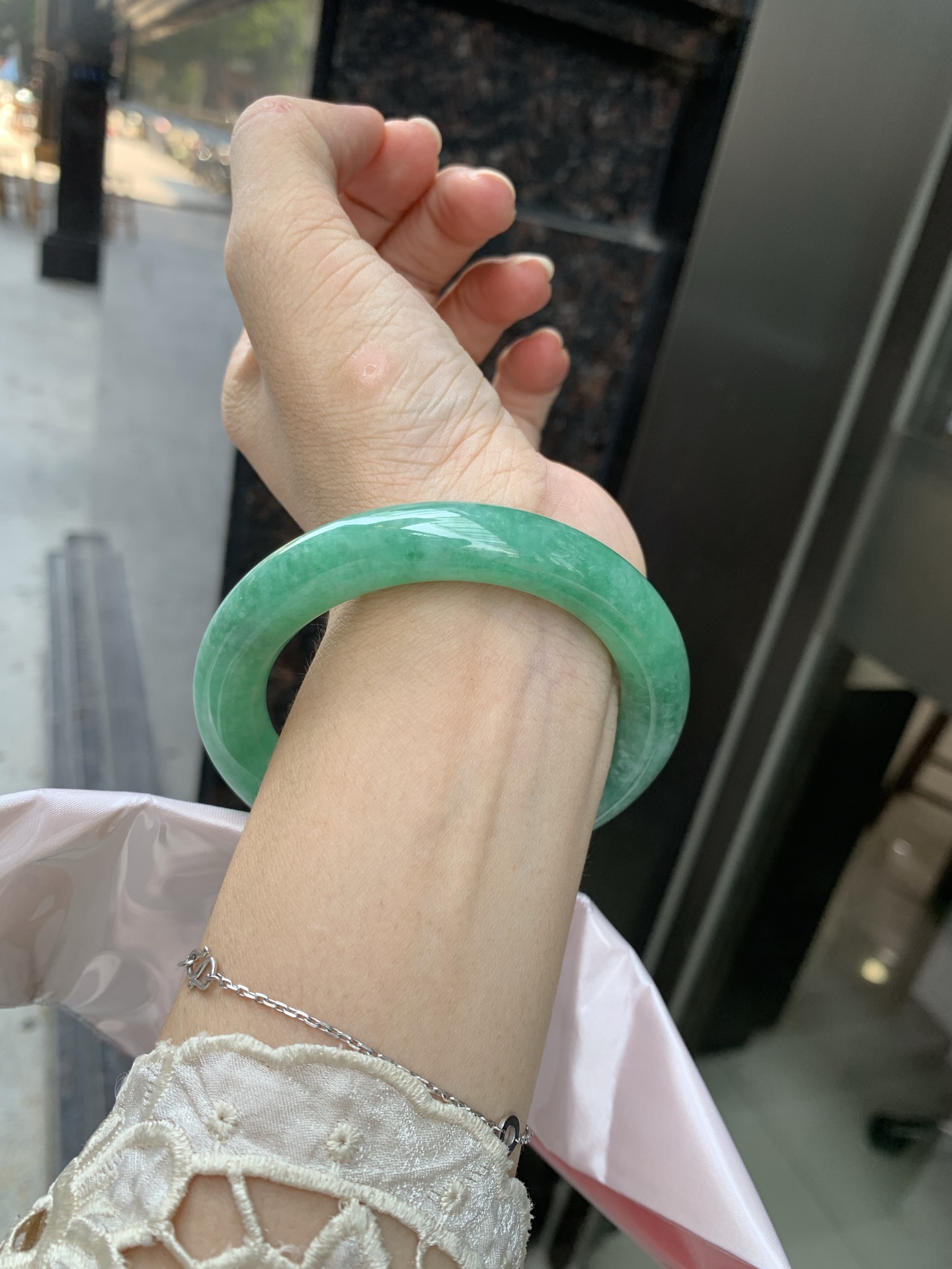 满绿圆条,0810-N1314-11,无裂,打灯棉线