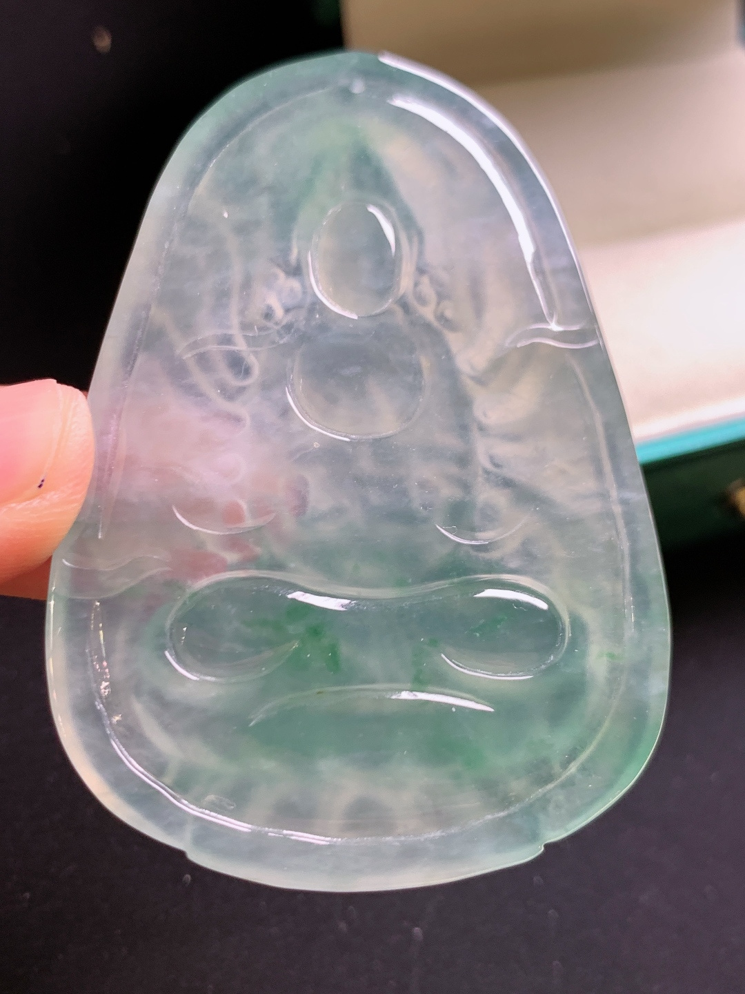️ 冰种飘绿千手观音，灵润冰玉，法相空灵