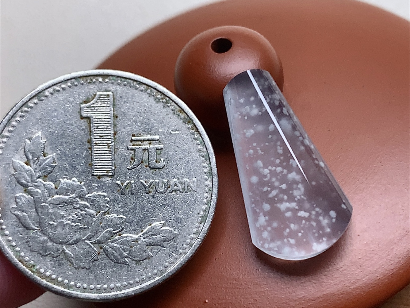️ 玻璃种木那素牌 白皙透亮，意境十足，无裂尺寸20.7*11.2*3.5