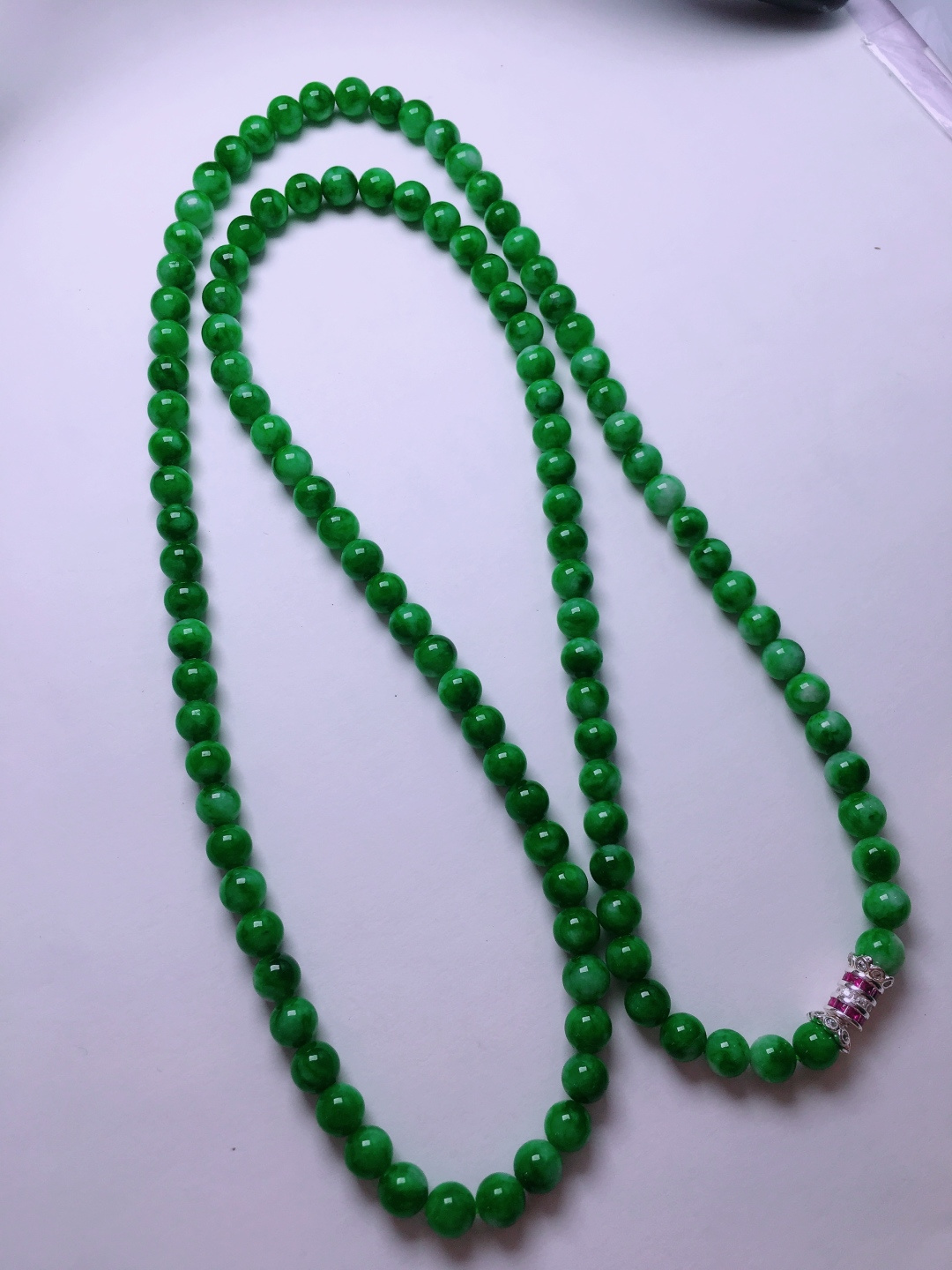 ️绿珠子项链，晶莹剔透，新颖时尚，6-6.2
