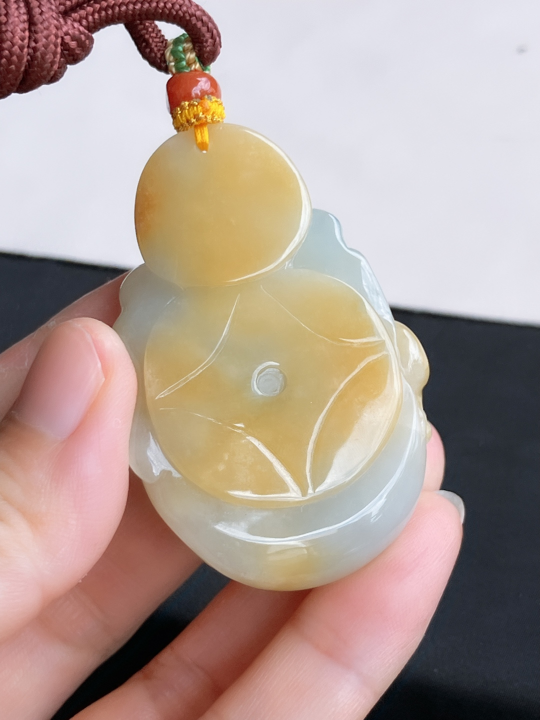 ️双彩布袋佛，饱满大气，尺寸55/38/17.8/自然光实拍