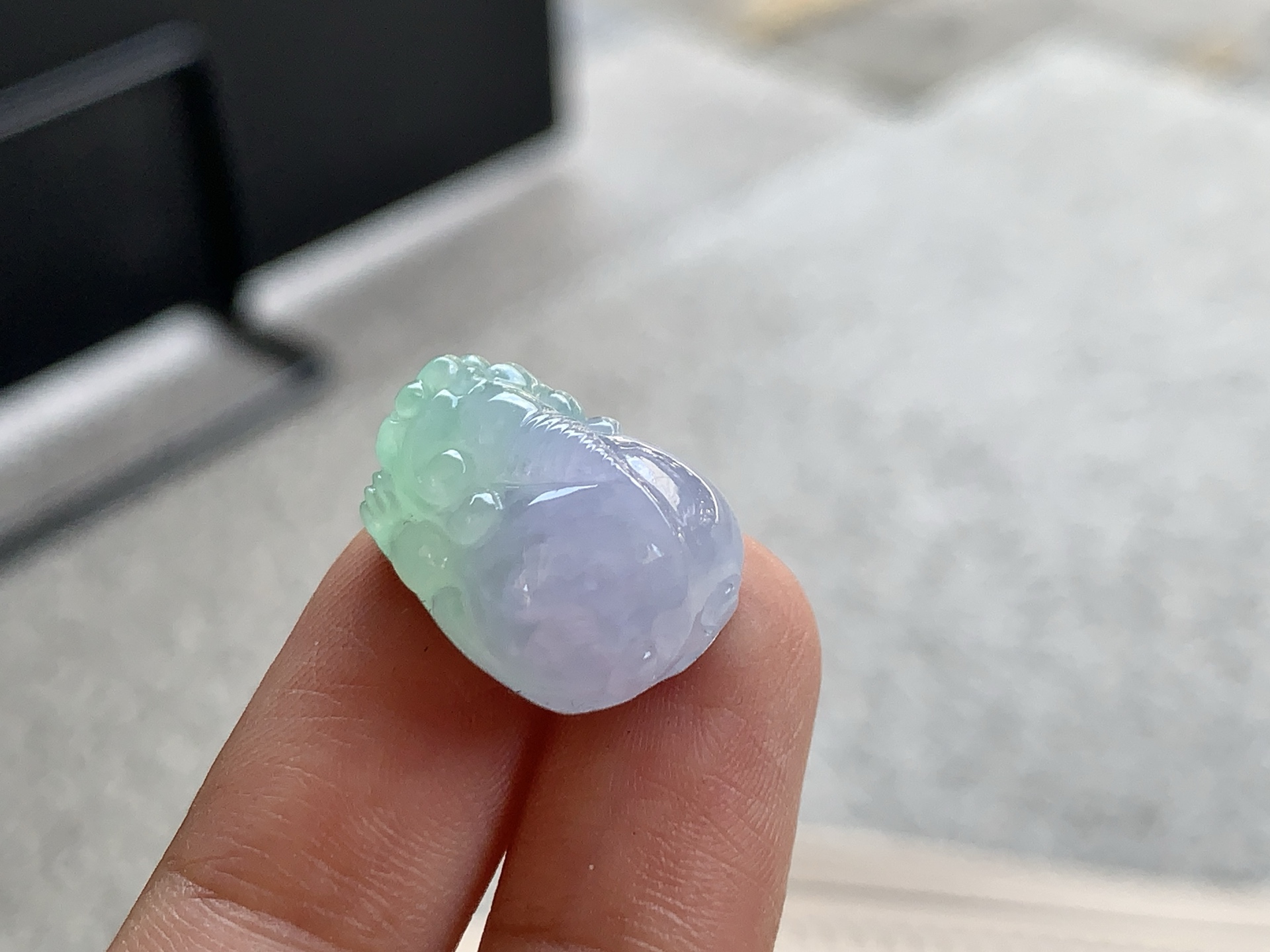 紫貔貅，尺寸：16.7×14×9.2