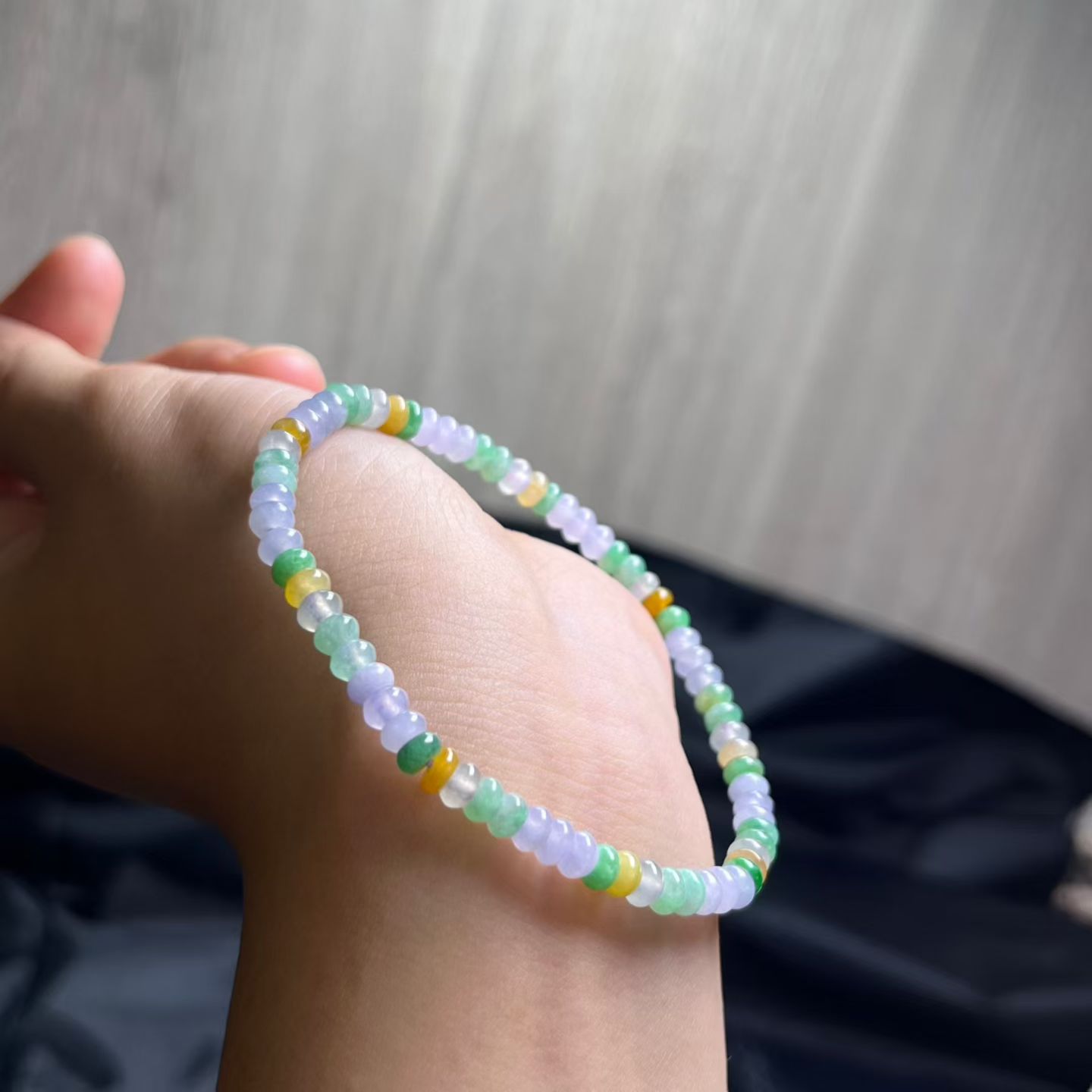 ️ 三彩算盘手串，卡4.5mm，71颗