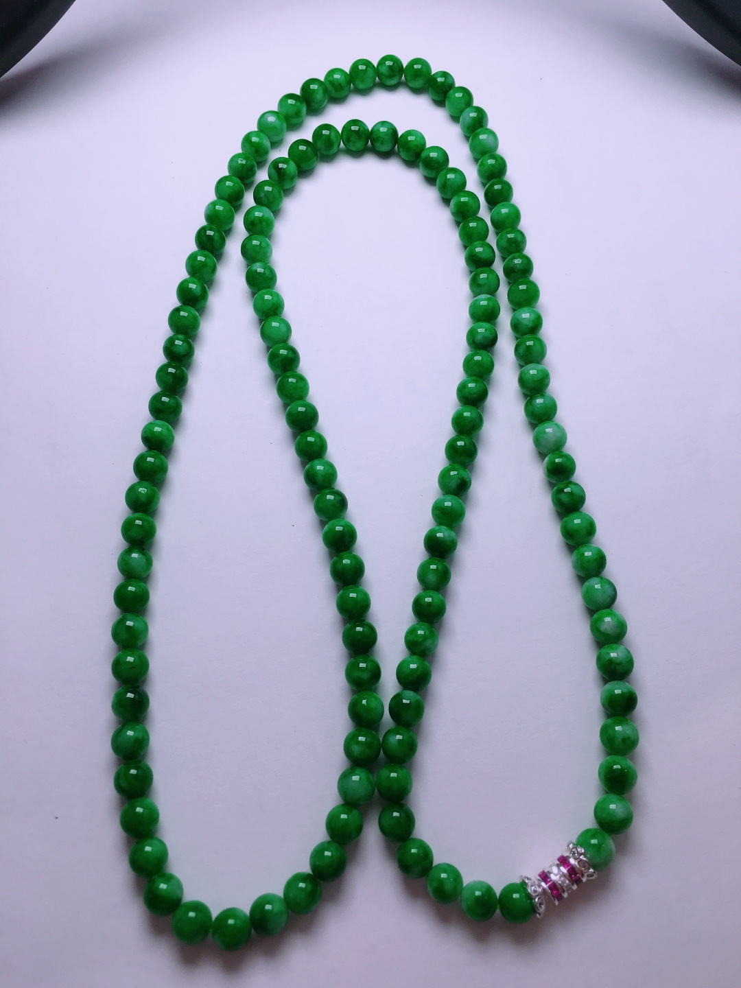 ️绿珠子项链，晶莹剔透，新颖时尚，6-6.2