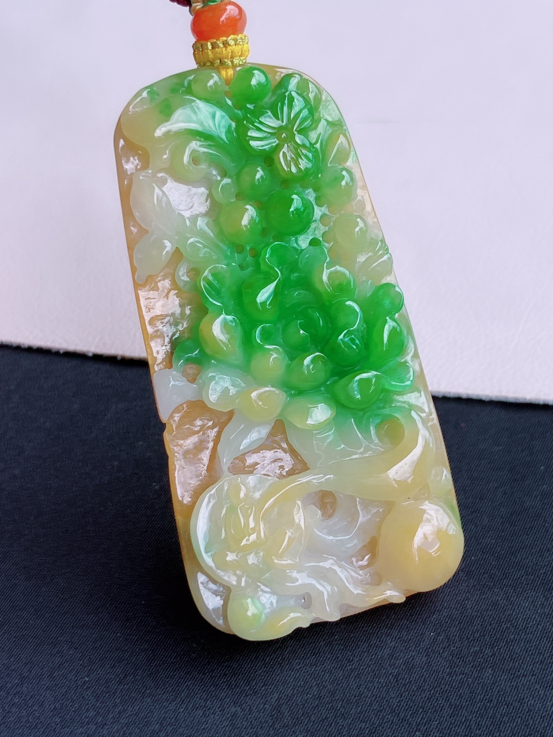 三彩花开富贵，特色，尺寸60/30.8/6.5/自然光实拍
