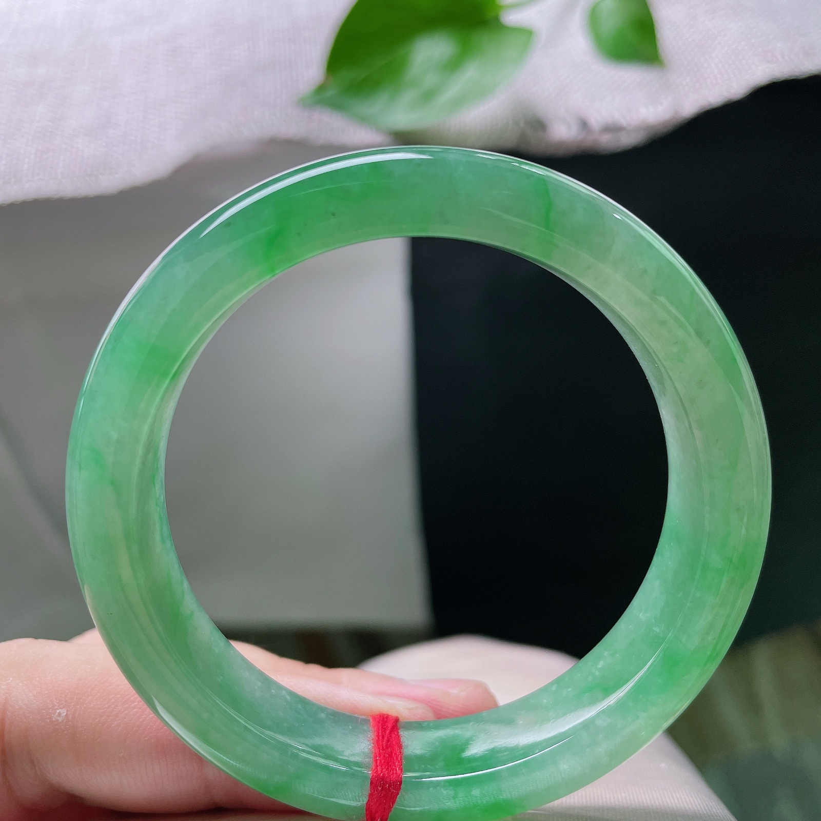 53.3/11.7/8.1，飘绿正圈，细腻，水润，随身一抹绿意，温柔不张扬 ，自带气场，整体完美，ss57253a