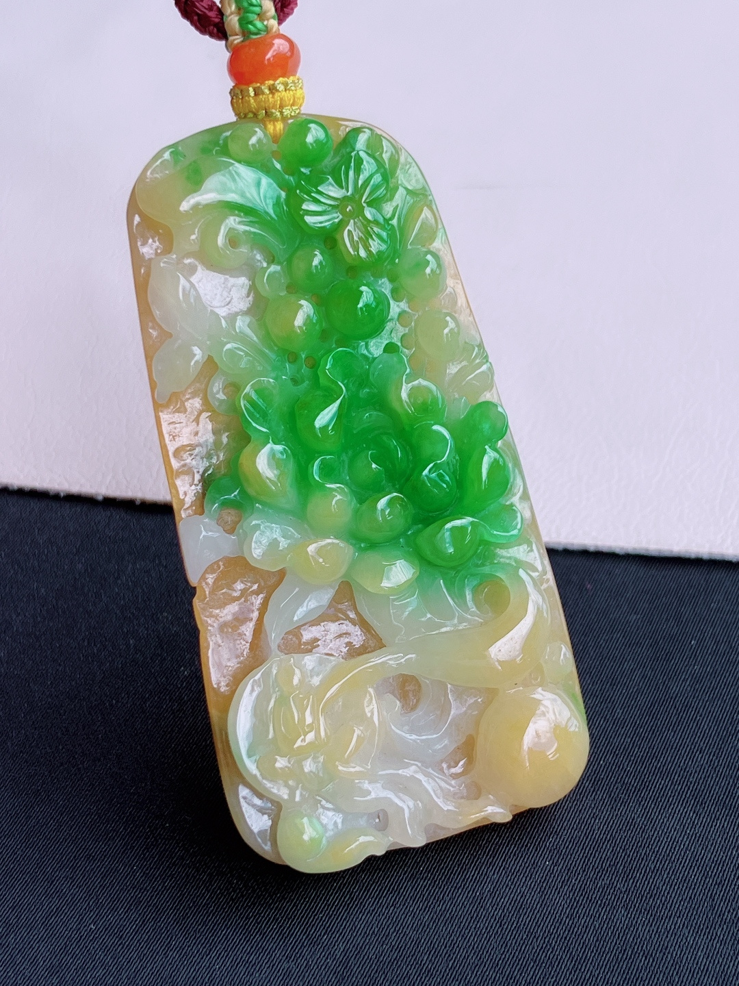 三彩花开富贵，特色，尺寸60/30.8/6.5/自然光实拍