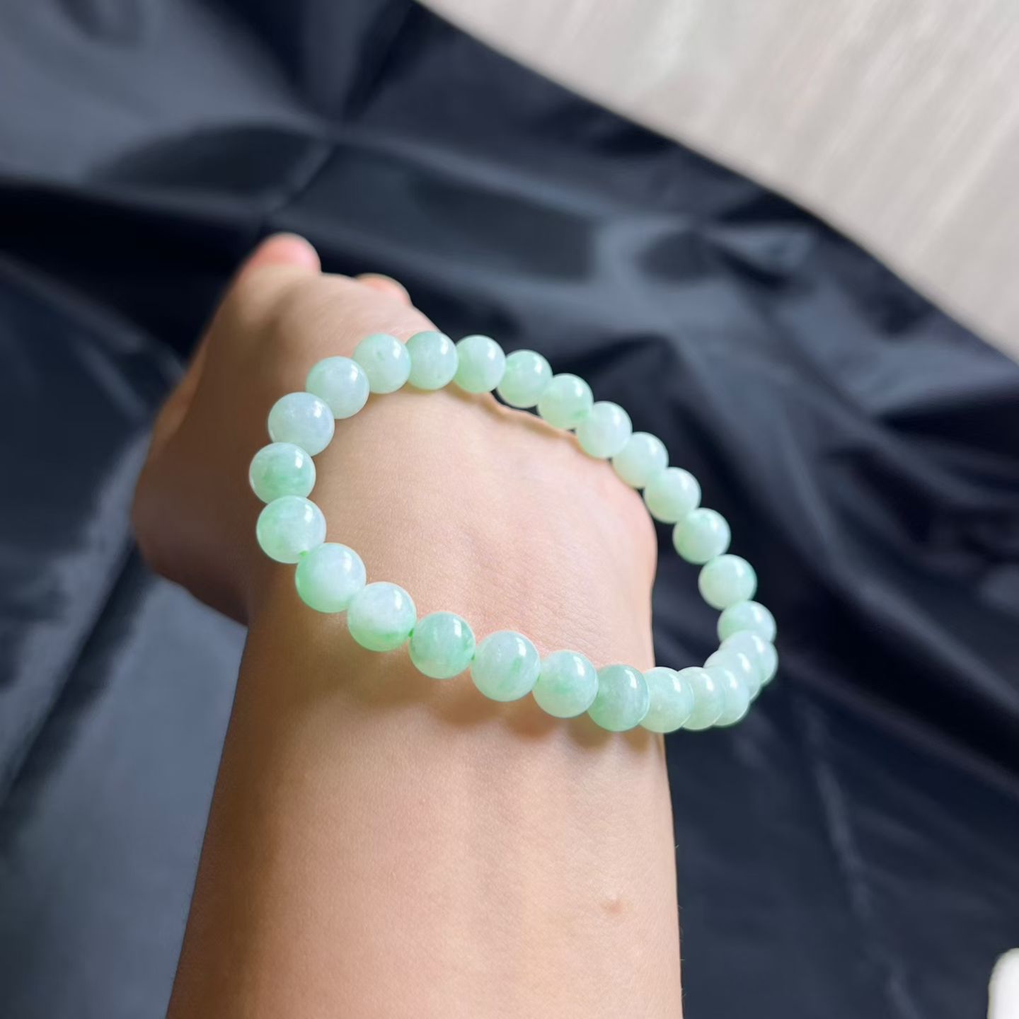 ️ 果绿手串，卡7.2mm，26颗