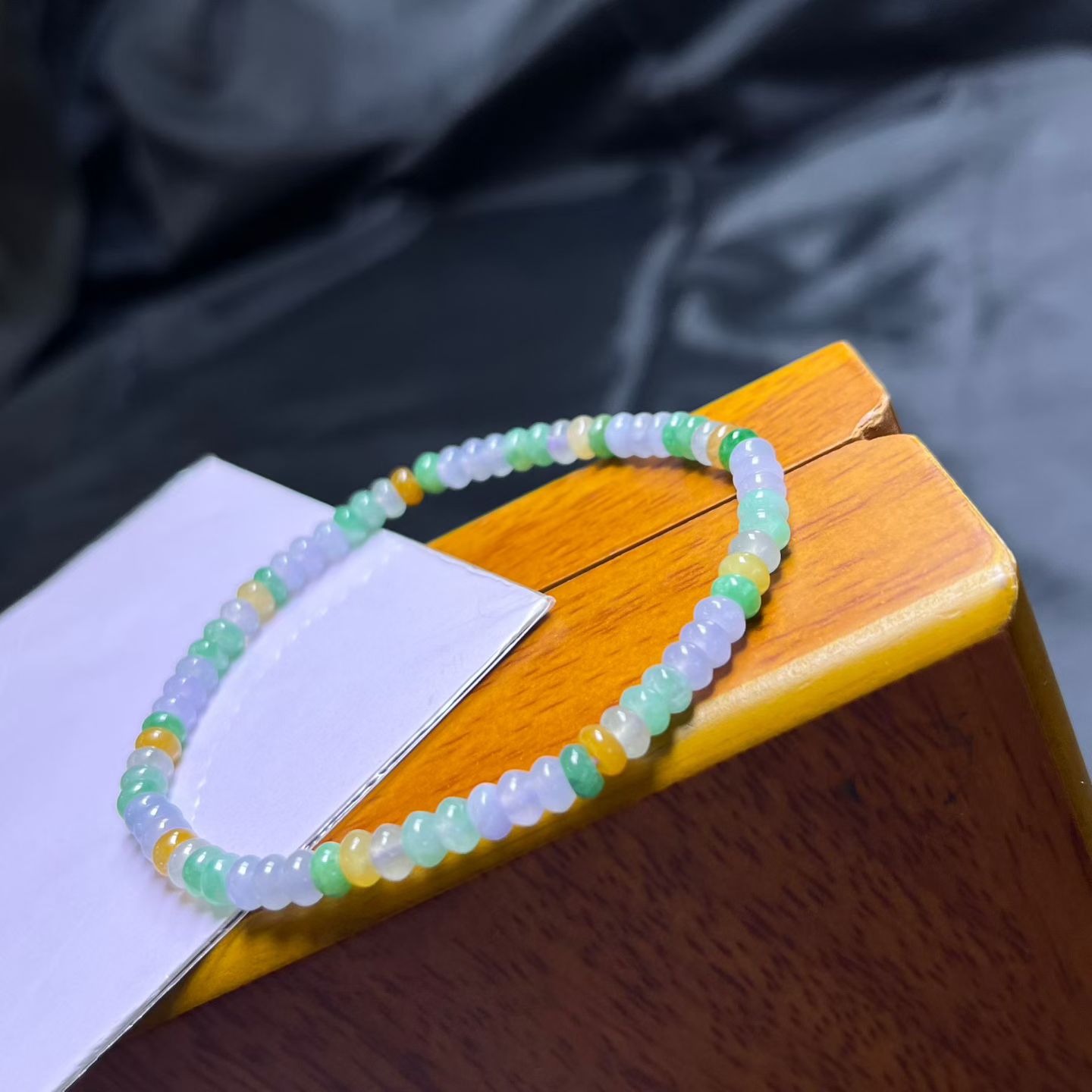 ️ 三彩算盘手串，卡4.5mm，71颗