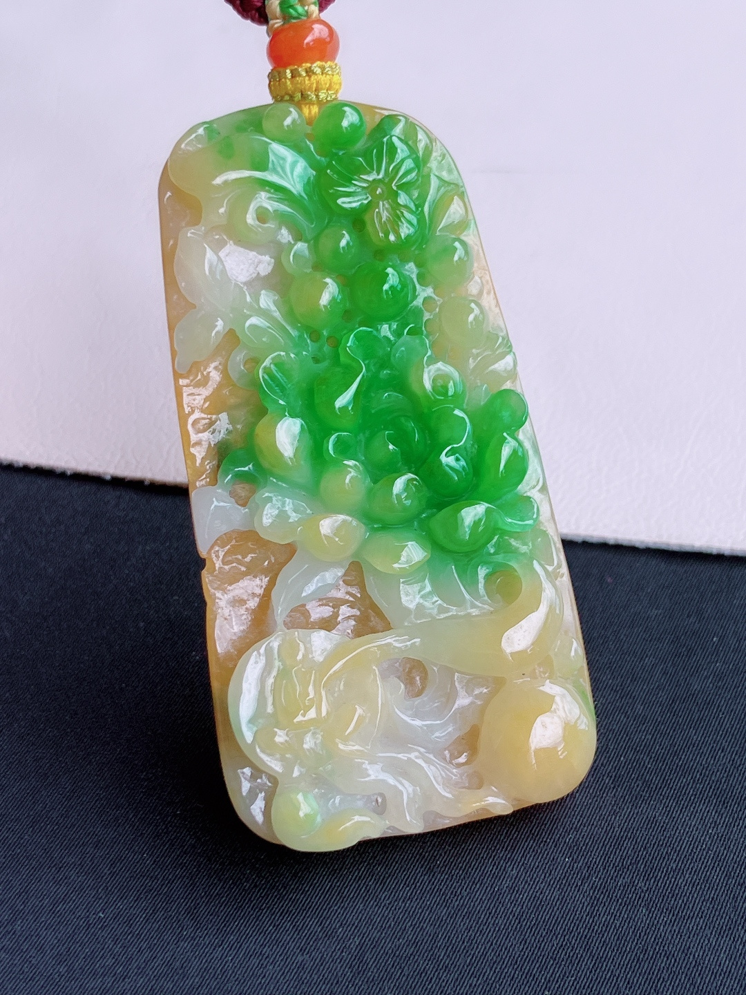 三彩花开富贵，特色，尺寸60/30.8/6.5/自然光实拍
