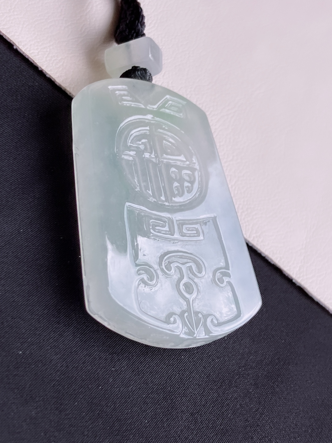 冰透仿古牌，晶莹剔透，尺寸51/33.5/6.3/自然光实拍