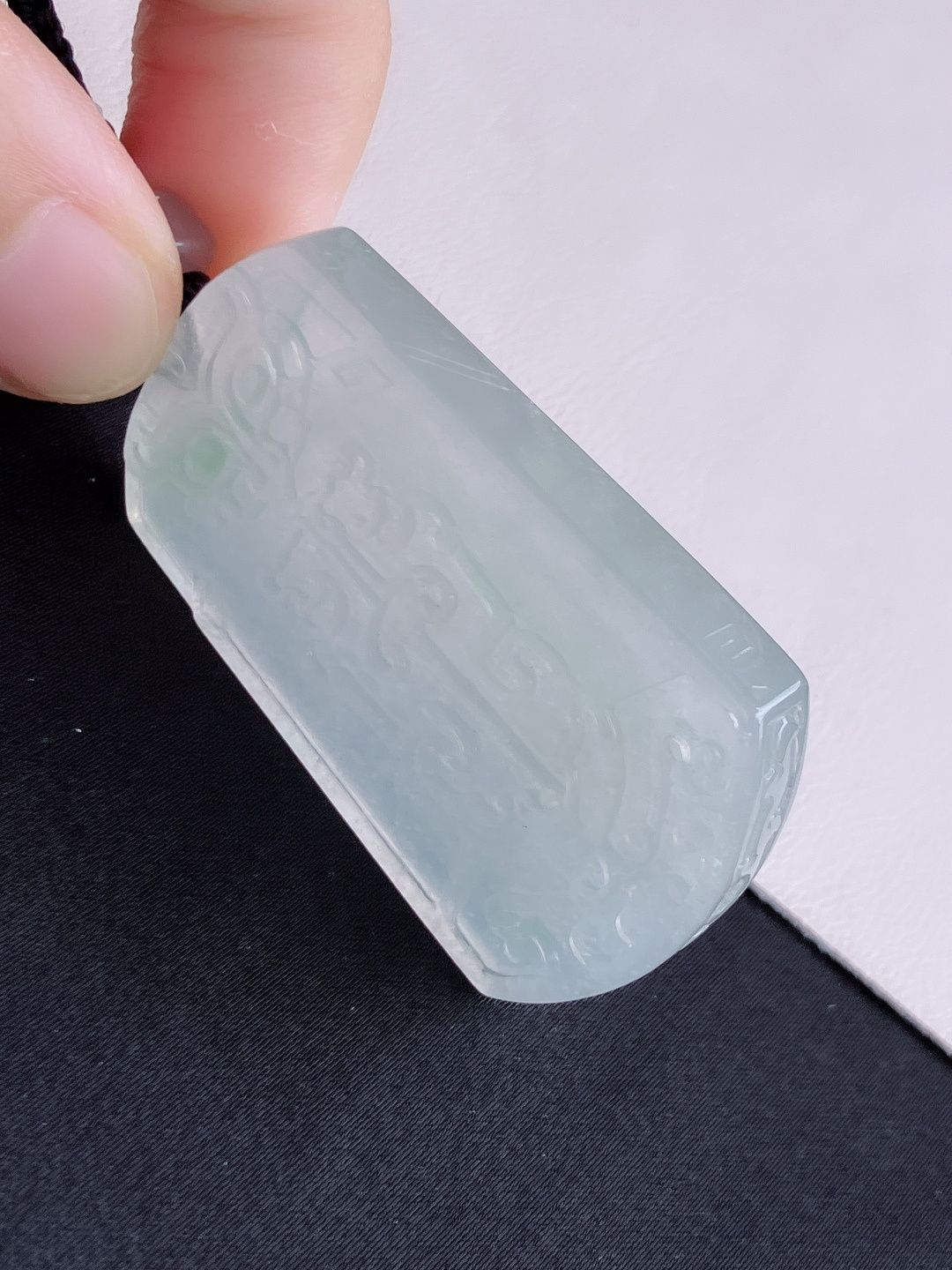 冰透仿古牌，晶莹剔透，尺寸51/33.5/6.3/自然光实拍