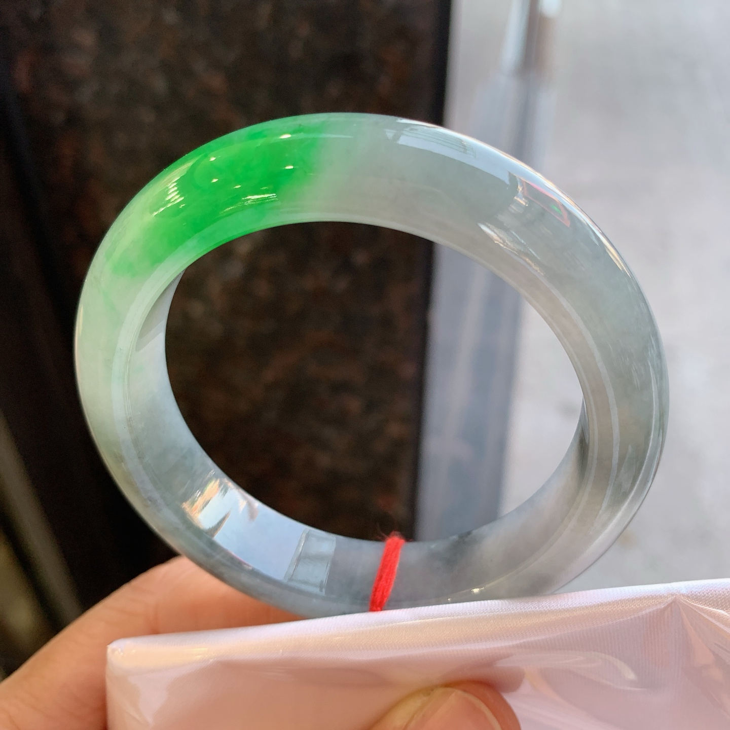 正圈乌鸡种飘绿 无裂，色辣
