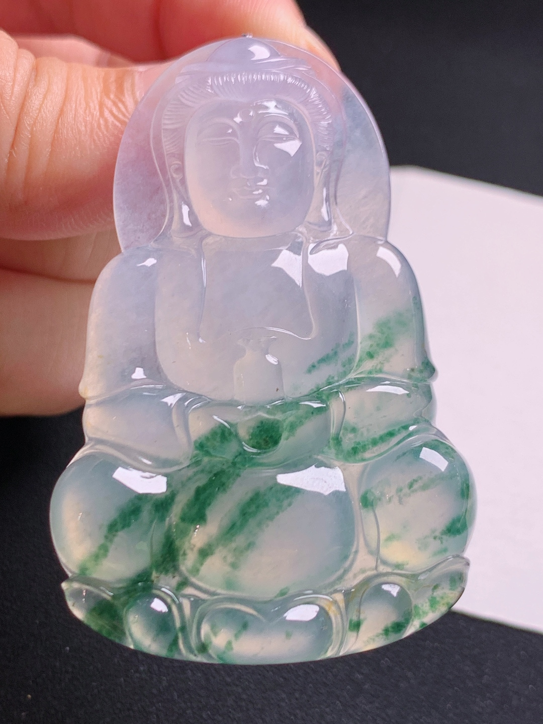 ️ 冰种飘花正装观音：胶感十足，飘花飘逸，端庄大气