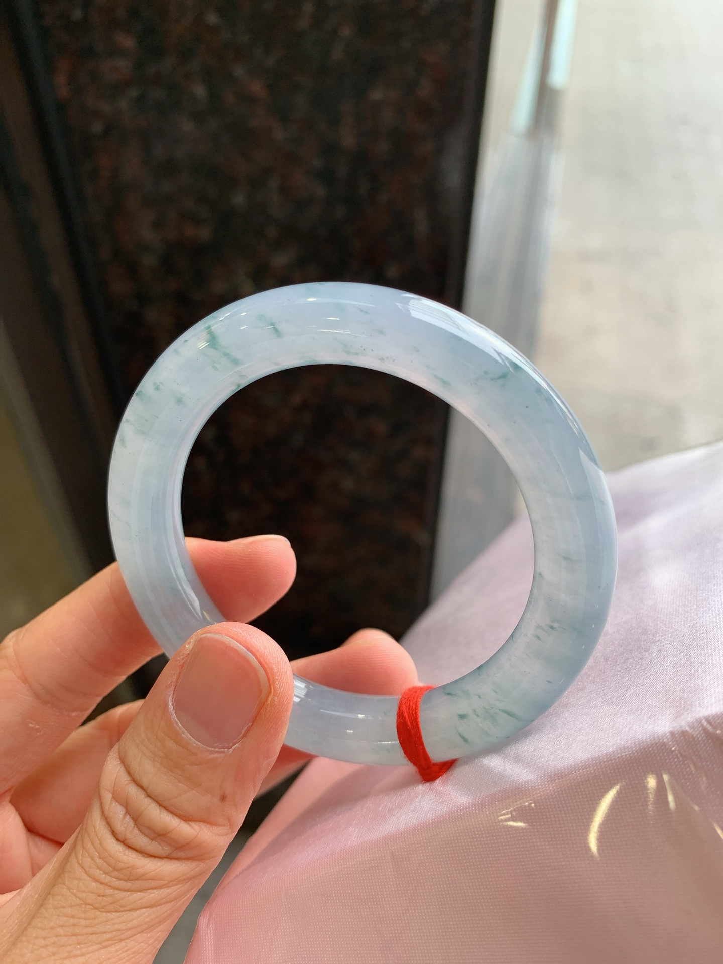 圆条冰飘花 无裂 尺寸：52/10.2/10 冰润