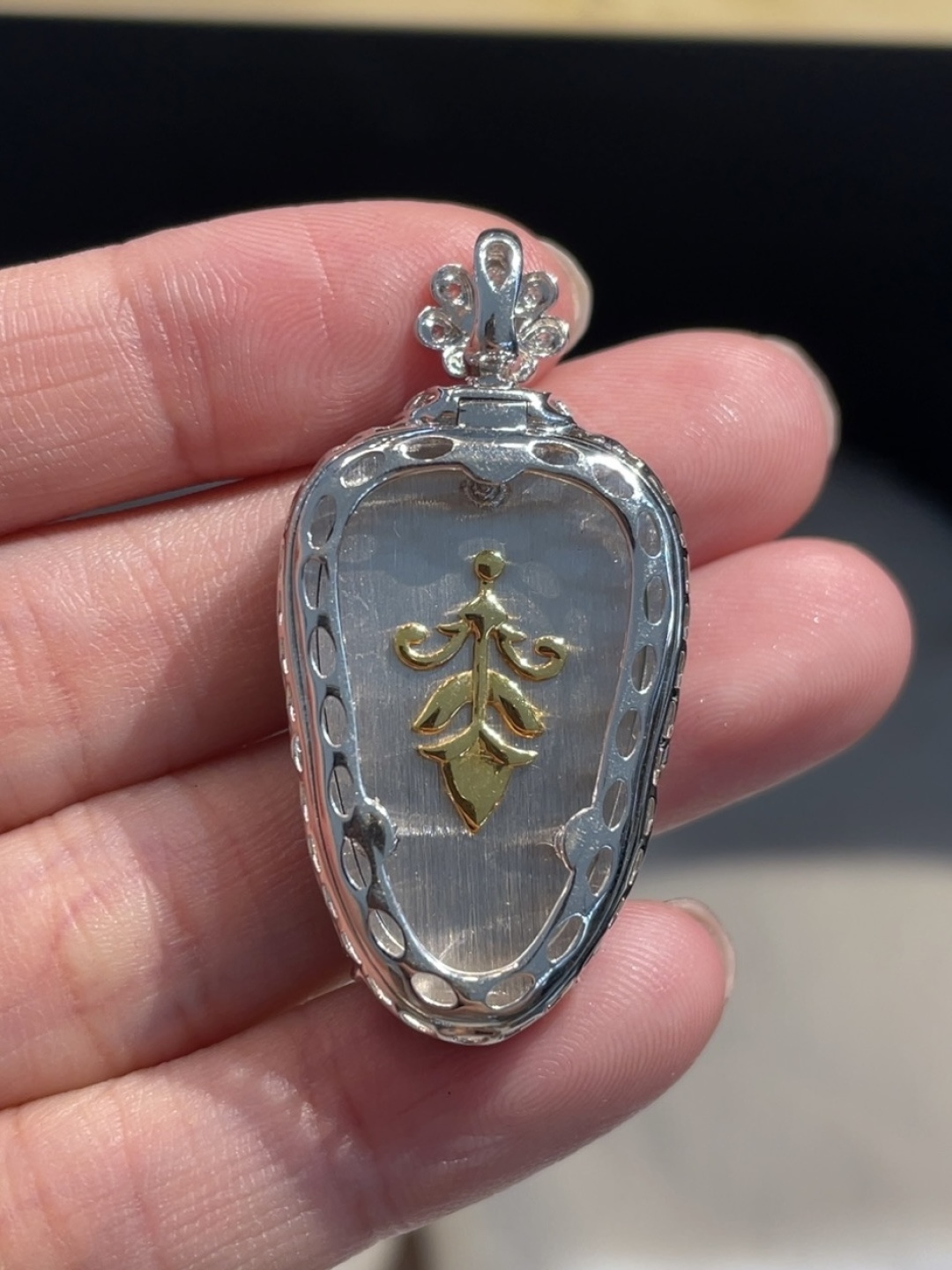 冰阳绿叶子吊坠，性比超高简单又不失优雅，31.8-21.5