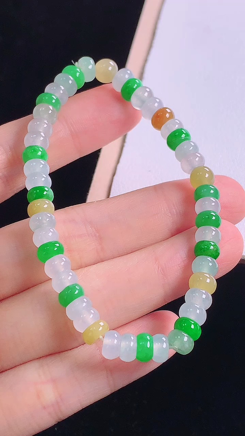️多彩手链，尺寸:5.9-3.3mm 8