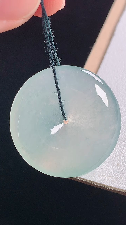 ️冰种平安扣，无裂，尺寸:30.5-5.8mm