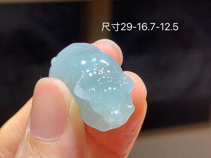 ️冰底色生肖牛,无裂,尺寸，29-16.7-12.5
