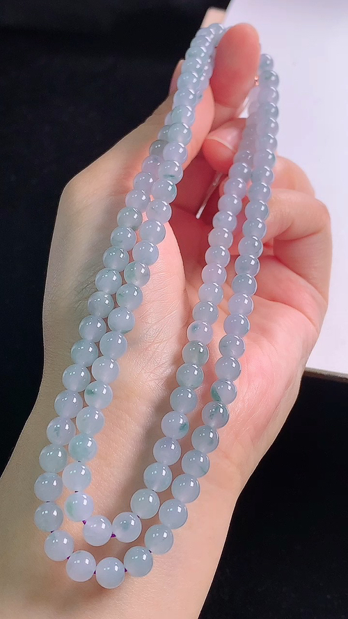 紫飘花项链，尺寸:6.0-6.0mm