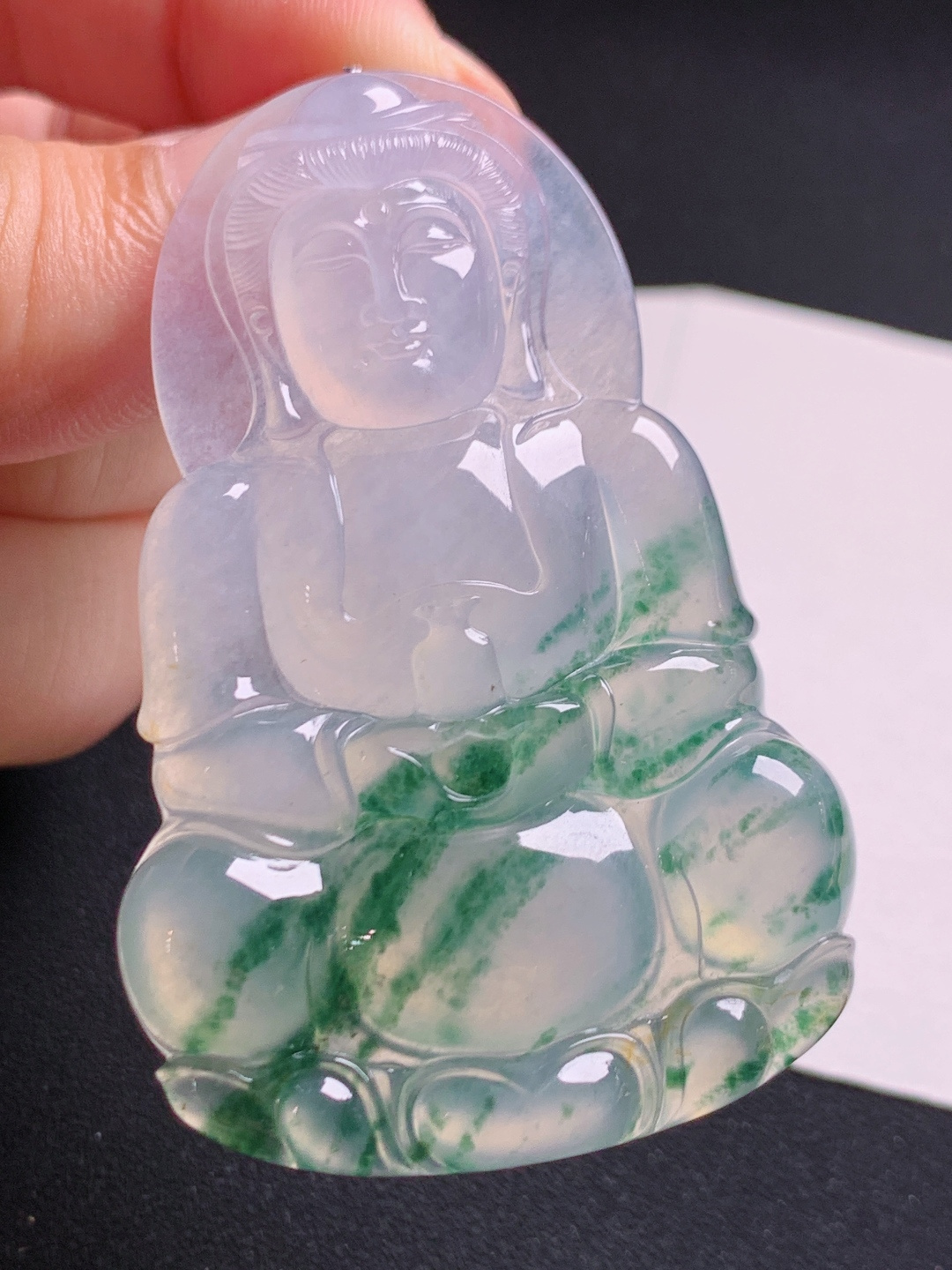 ️ 冰种飘花正装观音：胶感十足，飘花飘逸，端庄大气