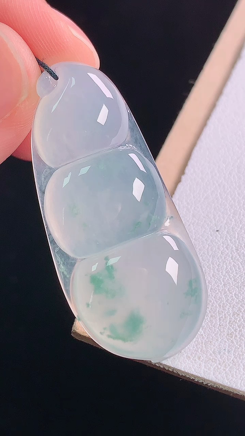 ️冰飘花四季豆，无裂，尺寸:41.9-18.5-5.5mm