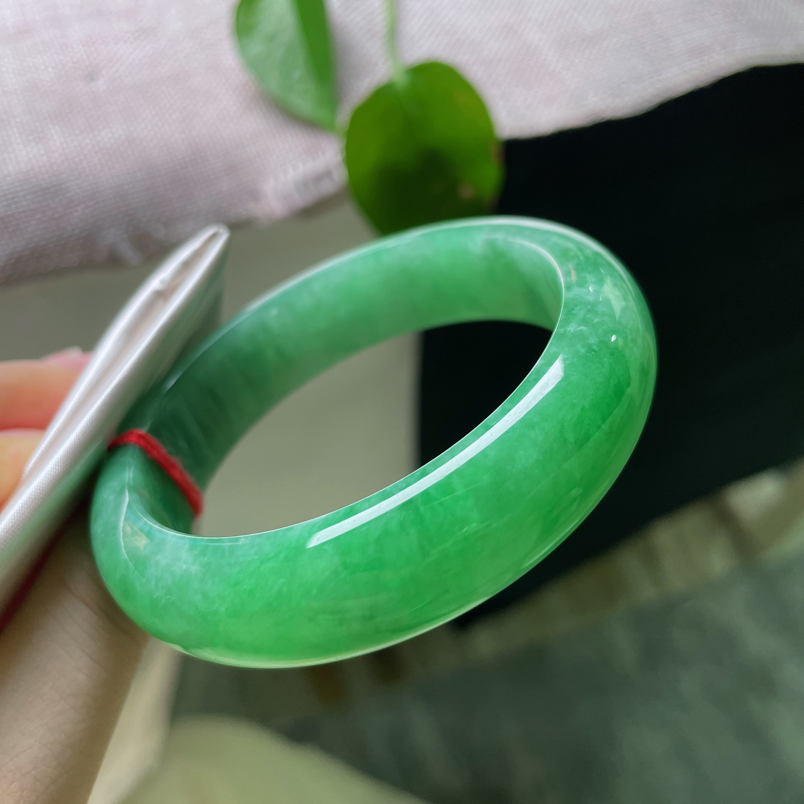 54.6/14.6/8.8，满绿正圈，一点皮纹，小轮胎款，种老，有点棉，色好辣，上手富贵十足。ss57172a